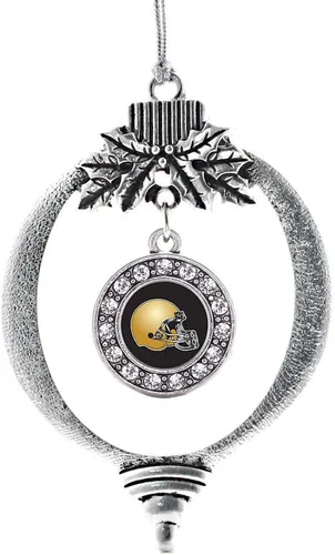 Vista 642 de Inspired Silver - Adorno de cromosoma 21 con dije de círculo de plata con joyas de circonita cúbica
