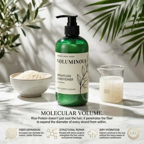 Vista 3 de Nature Skin Shop Acondicionador para el cabello voluminoso 8 onzas