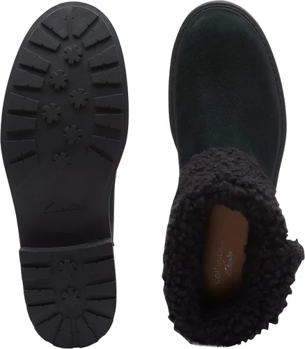 Vista 4 de Clarks Botas de media pantorrilla con cremallera de ópalo para mujer