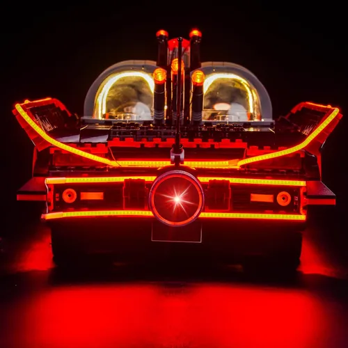 Vista 3 de BrickBling Luz compatible con Lego The Classic TV Series Batmobile