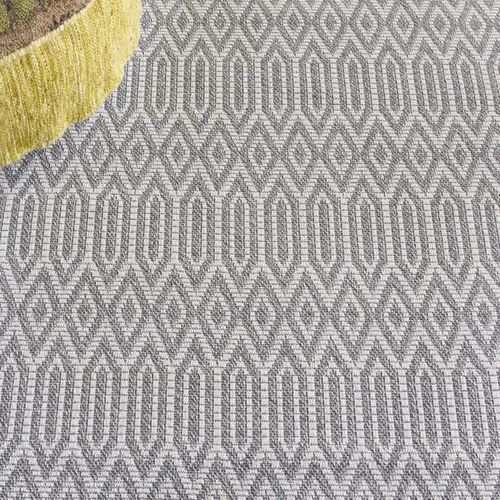 Vista 7 de Martha Stewart x SAFAVIEH - Colección de alfombras de área de 2 x 8 pies, color antracita y gris claro, tejido plano, de algodón, ideal para sala