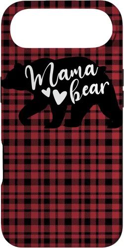 Vista 27 de Mama Bear Buffalo Black and Red Plaid Family Women Mom Gifts Case for iPhone 17