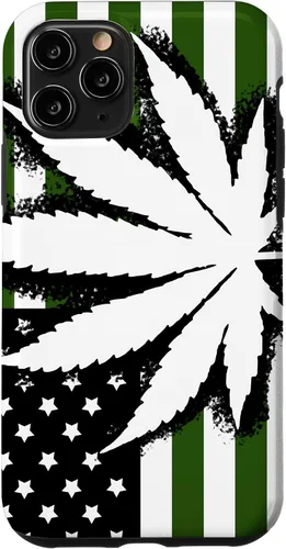 Vista 29 de American Weed Flag 4:20 Cannabis Pot Marijuana Stoner Gift Case for iPhone 17
