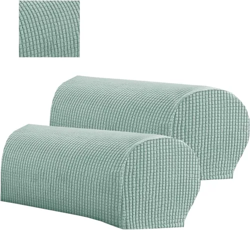 Vista 16 de 2 fundas de poliéster para reposabrazos de sofá, funda para sillón, fundas antipolvo, protector de muebles suave y cómodo para sofá, silla reclinable