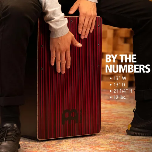 Vista 6 de Cajón de Bajo Backbeat Jumbo con Orificio de Sonido Portado y Bordones — NO FABRICADO EN CHINA — Para Música Acústica, Toca con Tus Manos, GARANTÍA