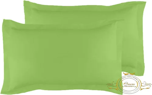 Vista 17 de Crown Collection Juego de 2 fundas de almohada estándar de 20 x 26 pulgadas, hipoalergénicas de 600 hilos, 100% algodón egipcio, fundas de almohada