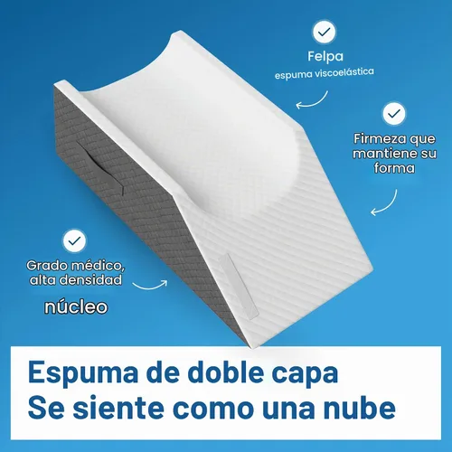 Vista 4 de Kölbs - Almohada doble de elevación de piernas Almohada para después de cirugía Elegante funda de jacquard chic