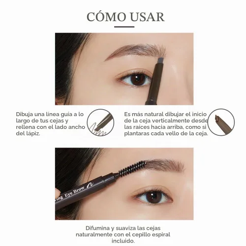 Vista 7 de Sombra de ojos de Etude House N.°2 color gris y café
