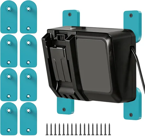 Vista 8 de Soporte de montaje de cargador compatible con Makita DC18RC DC18RD DC18RA DC18RF DC18SC DCB18SD DC18SF, soporte de pared de marco abierto