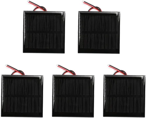 Vista 18 de Bettomshin 5 unidades de mini paneles solares de 5 V 25 MA, células solares policristalinas, módulo de panel micro solar para juguetes eléctricos