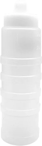 Vista 6 de GARASANI Dispensador de botellas de condimentos exprimibles de salsa de 4 agujeros (24 oz - 23.7 fl oz)