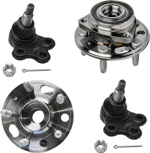 Vista 27 de Detroit Axle - Kit de suspensión delantera 4WD para Nissan Frontier Pathfinder Xterra, 2 cubos de rodamientos de ruedas, 2 brazos de control