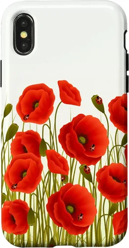 Vista 5 de iPhone 13 Rojo Amapolas Flores En Un Campo Caso