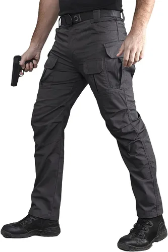 Vista 3 de CARWORNIC Gear - Pantalones tácticos tipo cargo para hombre, Waterpoof, ligeros, Rip Stop EDC