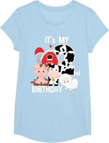Vista 15 de Camiseta para fiesta de 2 años con texto en inglés "It's My 2nd Birthday", Negro