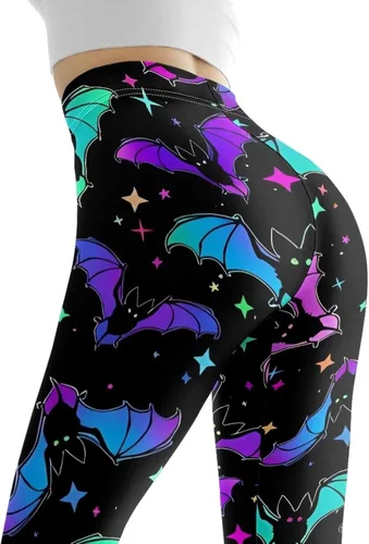 Vista 5 de Salabomia Pantalones de leggings para mujer, pantalones de yoga largos y ajustados de cintura alta, pantalones de entrenamiento suaves y elásticos