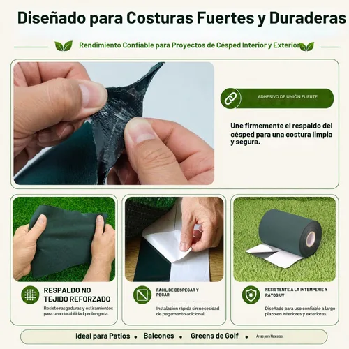 Vista 7 de Cinta autoadhesiva de unión de césped artificial de 6 pulgadas x 16