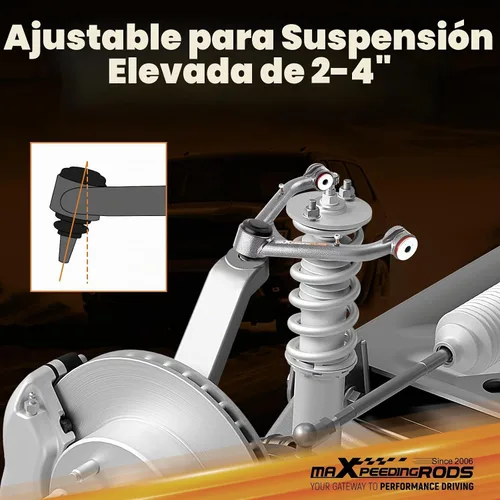 Vista 5 de maXpeedingrods Brazo de control superior elevado de 2-4 pulgadas para Chevy Silverado/GMC Sierra 1500 1999-2006
