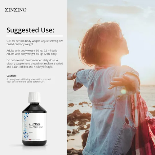 Vista 6 de Zinzino BalanceOil+ AquaX - Omega-6:3 óptimo, contribuye a la función normal del cerebro y al sistema inmunológico, mantiene EPA y DHA - 10.1 fl oz