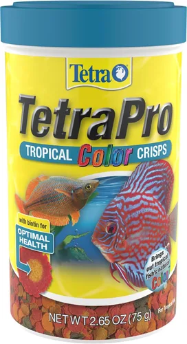 Vista 8 de TetraPro Tropical Color Crisps, Alimento para Peces con Realzadores de Color Natural, Comida para Peces Tropicales, 7.41 Onzas