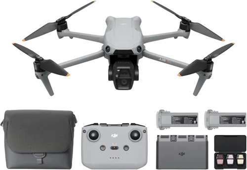 Vista 11 de DJI Air 3S Combo Fly More (control remoto RC 2 con pantalla), dron con cámara CMOS de 1" de gran angular y teleobjetivo medio para adultos
