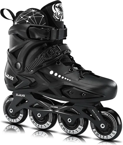 Vista 9 de Patines en línea profesionales para hombres y mujeres, patines de fitness para adultos, hombres y mujeres, cómodos y transpirables, con forro