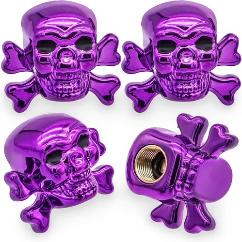 Vista 46 de 4 piezas de tapas de válvula de neumático estilo Cobra, forma de cabeza de serpiente, tapas universales de válvula de neumático con núcleo de cobre