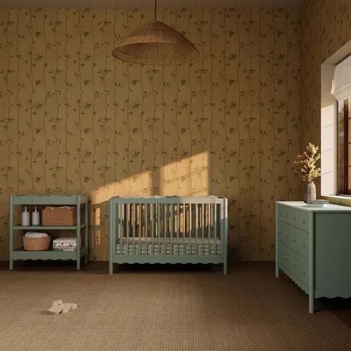 Vista 7 de Babyletto Swell - Kit de conversión de cuna 4 en 1 con cama para niños Savia Claro