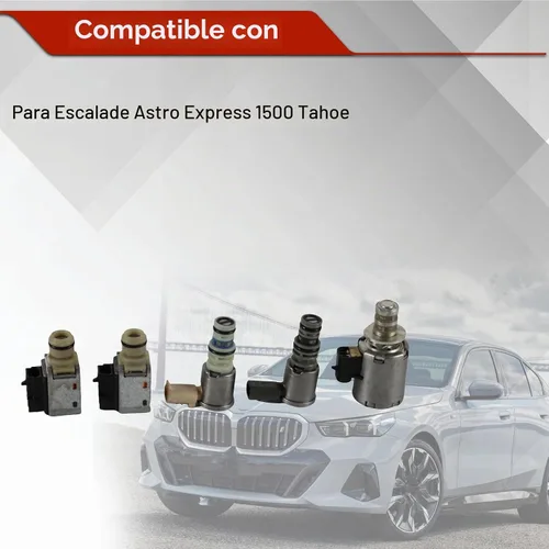 Vista 2 de 5 piezas Kit de solenoides de transmisión 4L60E 4L65E 4L70E Compatible con GM Escalade Chevy Astro Express 1500 Tahoe Buick Pontiac Control