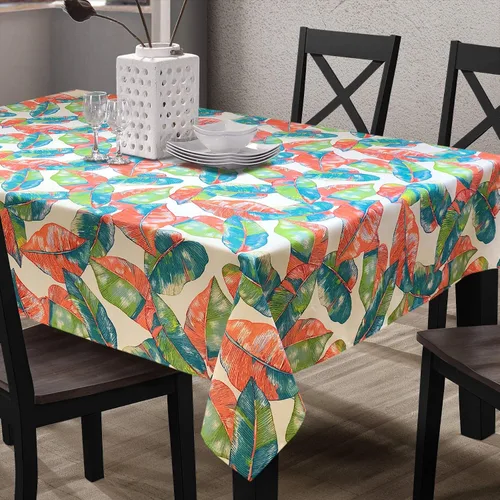 Vista 6 de CAIT CHAPMAN HOME COLLECTION Mantel de tela con cuentas para primavera y verano, fácil cuidado, resistente a las manchas