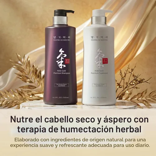 Vista 9 de Daeng Gi Meo Ri Ki Gold Premium Champú+Set de tratamiento (16.9 fl oz)