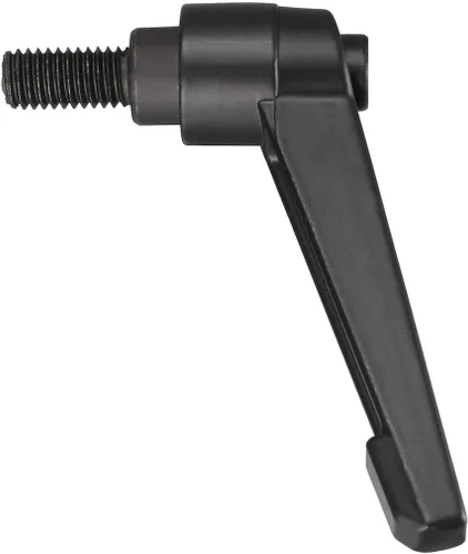 Vista 2 de uxcell M8 x 0.591 in mango ajustable palanca de sujeción rosca botón trinquete macho roscado perillas de bloqueo de tornillo giratorio perno