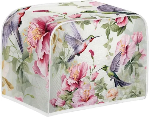 Vista 45 de Dolyues Beach Toaster Cover 2 Slice Universal Size Microwave Oven Dustproof Cover Women Gift Small Bread Cover with Portable Handle
