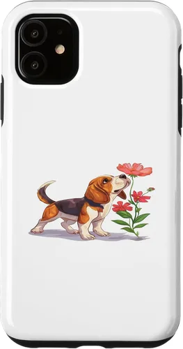 Vista 5 de iPhone 15 Funny Sniffari Support Squad Beagle Dog Lover Puppy Parent Case