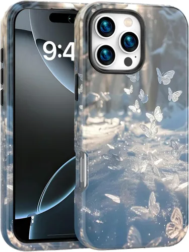 Vista 14 de ANNSD Funda para iPhone 13 Pro Max, con protector de pantalla, protector de lente de cámara y soporte de anillo, funda protectora de cuerpo completo