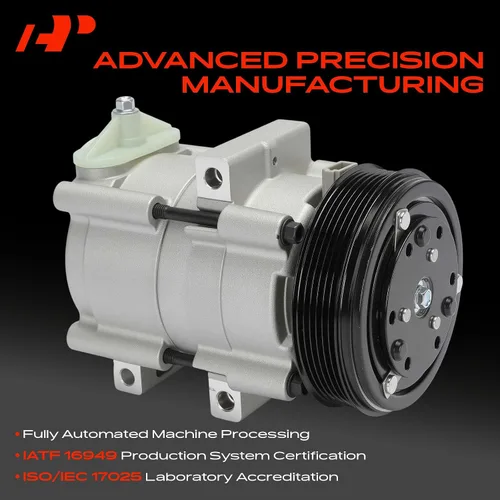 Vista 3 de A-Premium Compresor de aire acondicionado con embrague compatible con Ford F-150 2002-2003, F-250 F-350 F-450 F-550 Super Duty, 4.6L 5.4L 6.8L