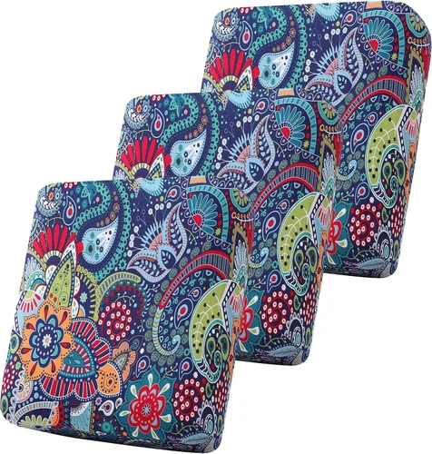 Vista 100 de Smiry Fundas de cojín de sofá estampadas, fundas elásticas suaves para sofá, fundas de sofá lavables antideslizantes, protector de muebles para Beige