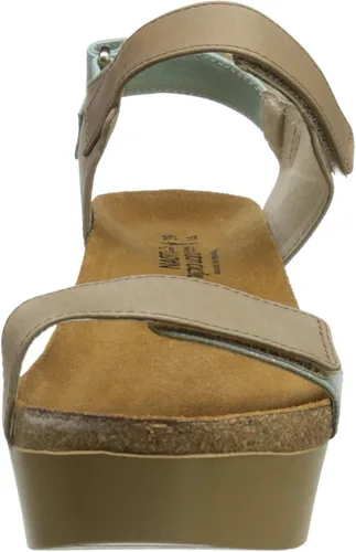 Vista 2 de Naot Sandalia Miracle Wedge para mujer, Gris Lagarto Multi piel