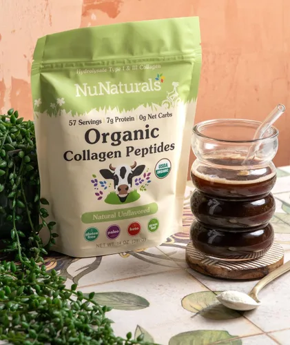 Vista 2 de Nunaturals Péptidos orgánicos de colágeno, 14 oz