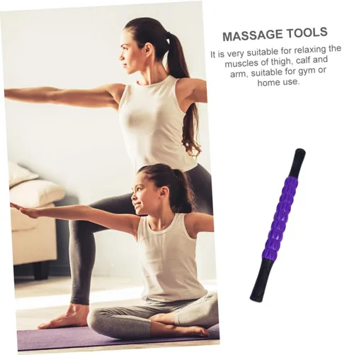 Vista 8 de TIDTALEO Práctico rodillo muscular para masaje de tejido profundo, rueda de relajación de plástico para hombres y mujeres, mango ergonómico
