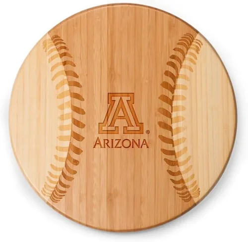 Vista 14 de PICNIC TIME NCAA Arizona Wildcats Homerun! Bamboo Cutting Board with Team Logo
