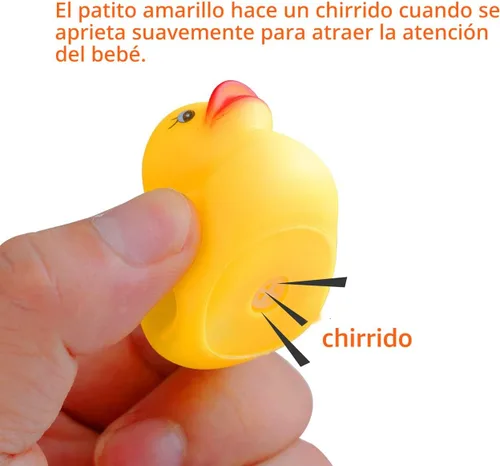 Vista 3 de Juguetes de baño de patos de goma, 50 piezas de mini patos a granel para niños, decoración de baby shower, regalos de fiesta de cumpleaños, regalo