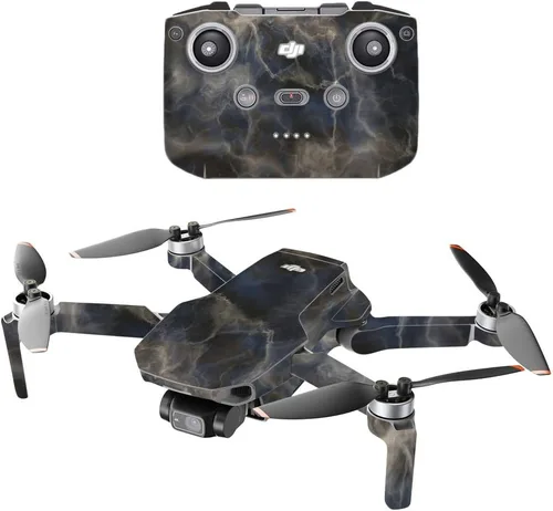 Vista 16 de MightySkins - Compatible con DJI Mini 2 Dron portátil – Mármol ámbar Funda protectora de vinilo duradera y única Fácil de aplicar, quitar