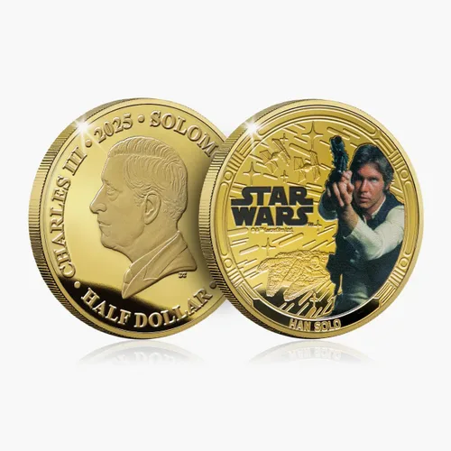 Vista 6 de FANTASY CLUB Colección oficial de monedas de la trilogía original de Star Wars Juego premium de 6 monedas Edición limitada certificada