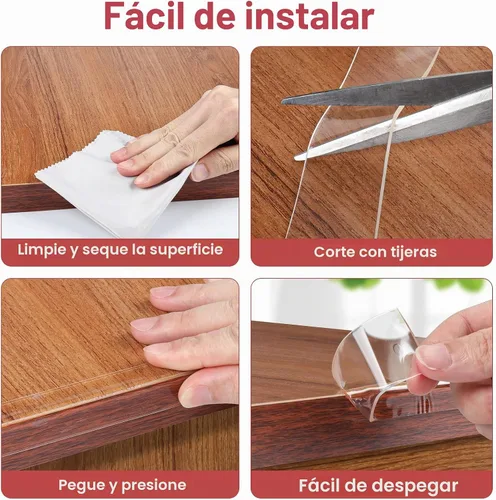 Vista 6 de Protectores de esquina a prueba de bebés, protector de esquina transparente, protector de borde suave de 6.6 pies (6.6 ft), protectores de esquina