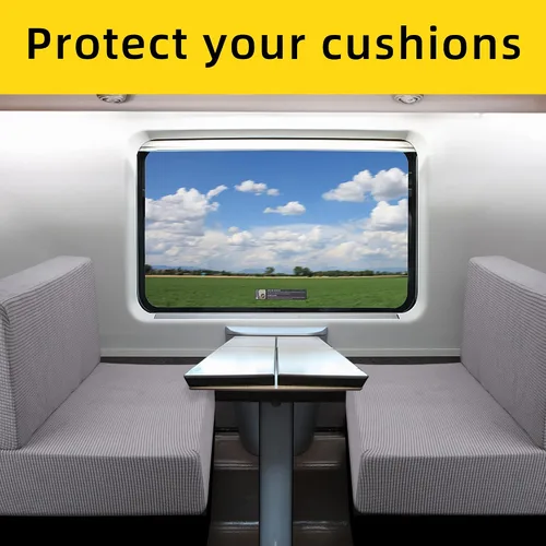 Vista 6 de Tlswshsy Fundas de cojín para comedor de autocaravana, protector elástico para muebles de sofá biplaza, fundas elásticas para cojines de cámper