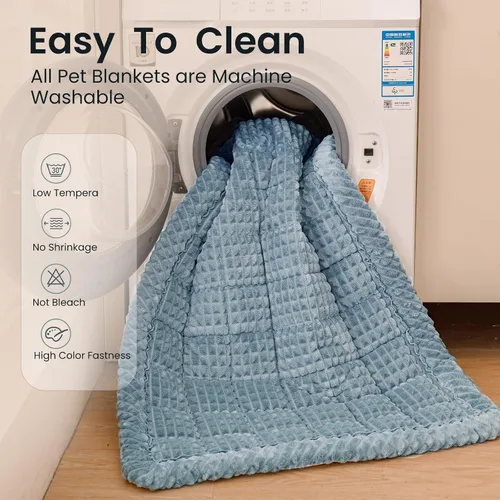 Vista 6 de Funda para sofá para perros lavable, fundas para sofá para mascotas antideslizantes para sofá, manta para sofá de perro peluda para protector de Gris