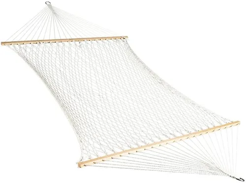 Vista 12 de Bliss Hammocks BH-410BK Hamaca clásica de cuerda con barra esparcidora Negro