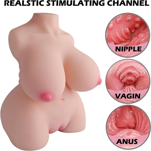 Vista 6 de Masturbador masculino de 8.8 libras, muñeca sexual para adultos con pechos grandes, muñeca de amor 3 en 1, muñecas sexuales realistas 3D