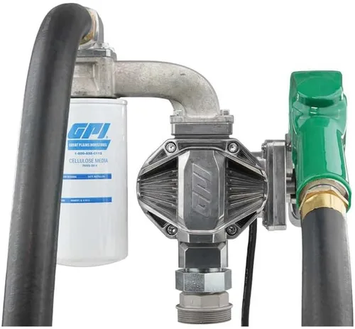 Vista 3 de GPI - Bomba de transferencia de combustible G20, boquilla de cierre automático con kit de filtro, 20 GPM, 12 voltios (162020-03)